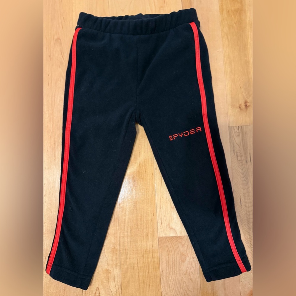 Spyder Kids Black Fleece / Base Layer Pants 3T-4T